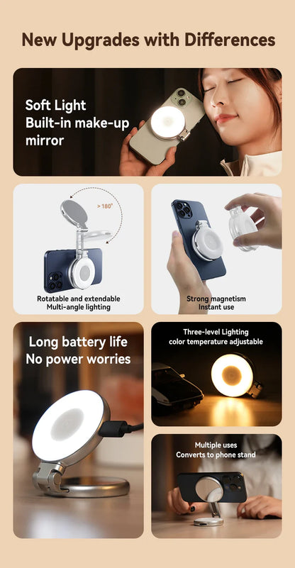 Magsafe Adjustable Selfie Fill Light - Wholesalus