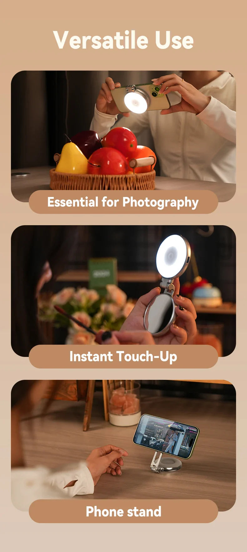 Magsafe Adjustable Selfie Fill Light - Wholesalus