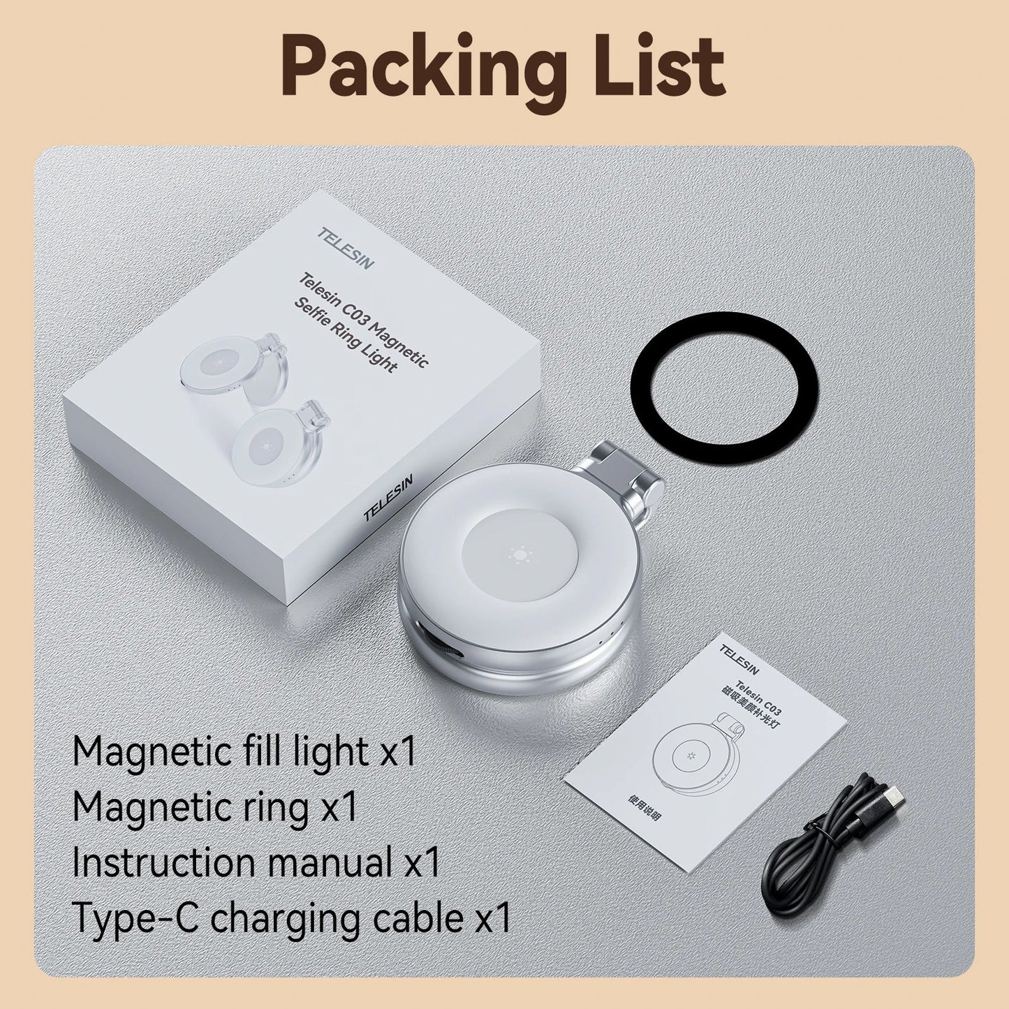 Magsafe Adjustable Selfie Fill Light - Wholesalus