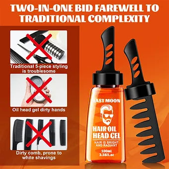Men's Hair Styling Wax With Comb - Wholesalus