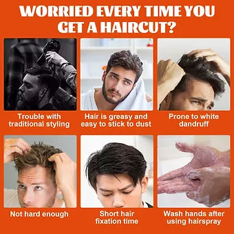 Men's Hair Styling Wax With Comb - Wholesalus