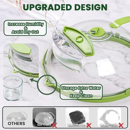 Microwave Splatter Cover With Water Steamer - Wholesalus