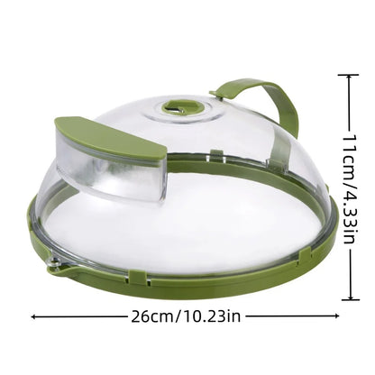 Microwave Splatter Cover With Water Steamer - Wholesalus