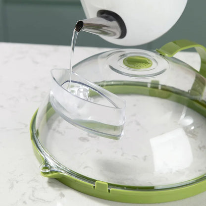 Microwave Splatter Cover With Water Steamer - Wholesalus