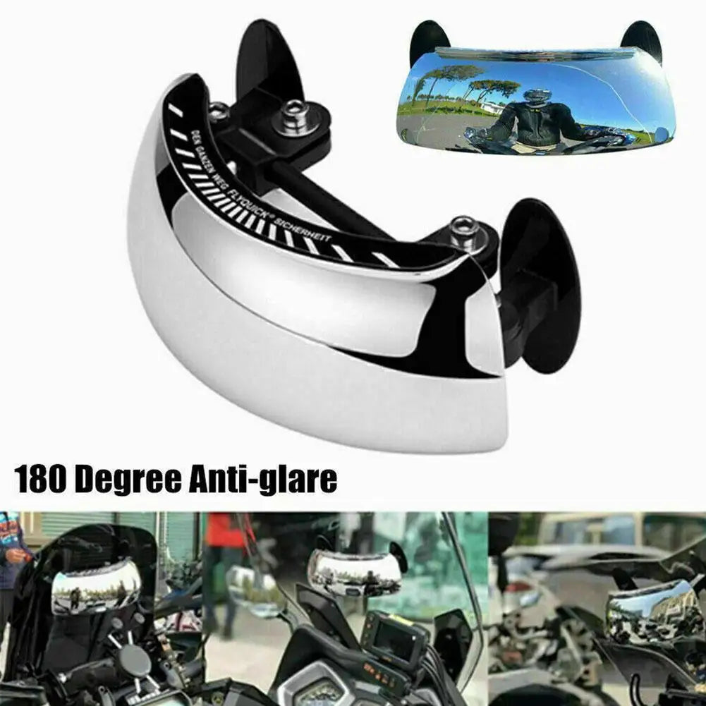 Motorcycle180 Degree Wide Angle Rearview Mirror - Wholesalus