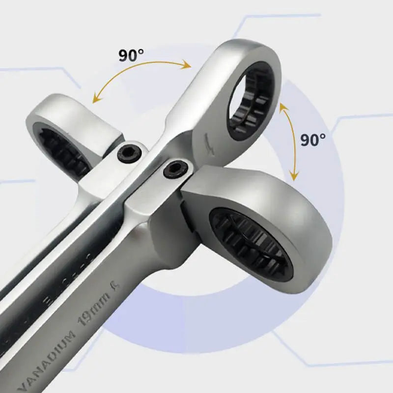 Multi-Functional Double-Ended Ratchet Wrench Set - Wholesalus