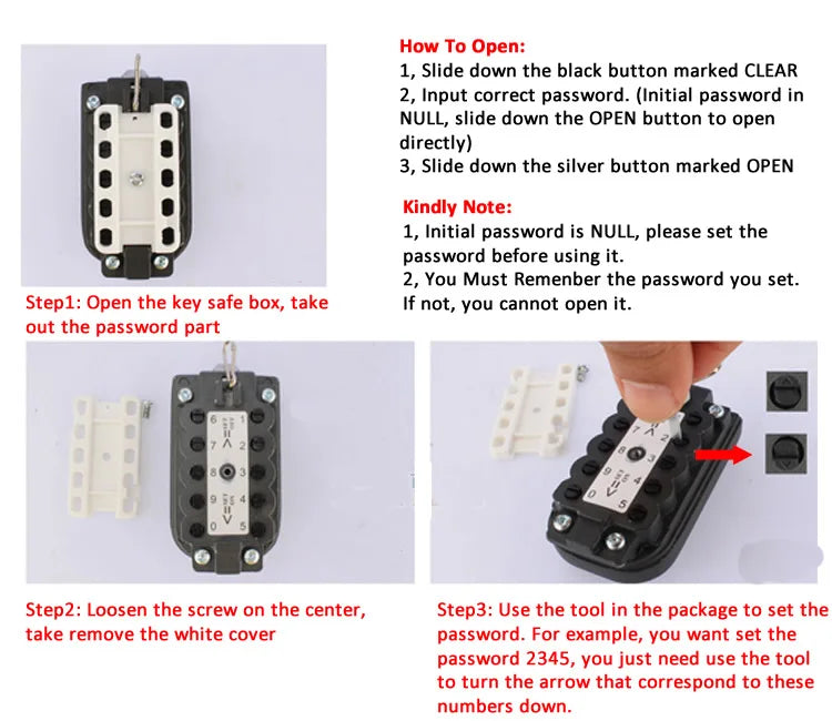 Password Lock Key Safe Organizer - Wholesalus
