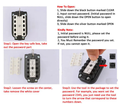 Password Lock Key Safe Organizer - Wholesalus