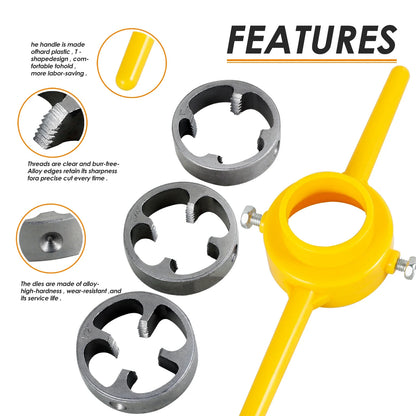 Pipe Threading Tool - 6Pcs - Wholesalus