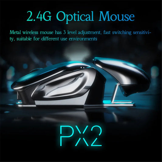 PX2 Metal 2.4G Wireless Mouse - Wholesalus
