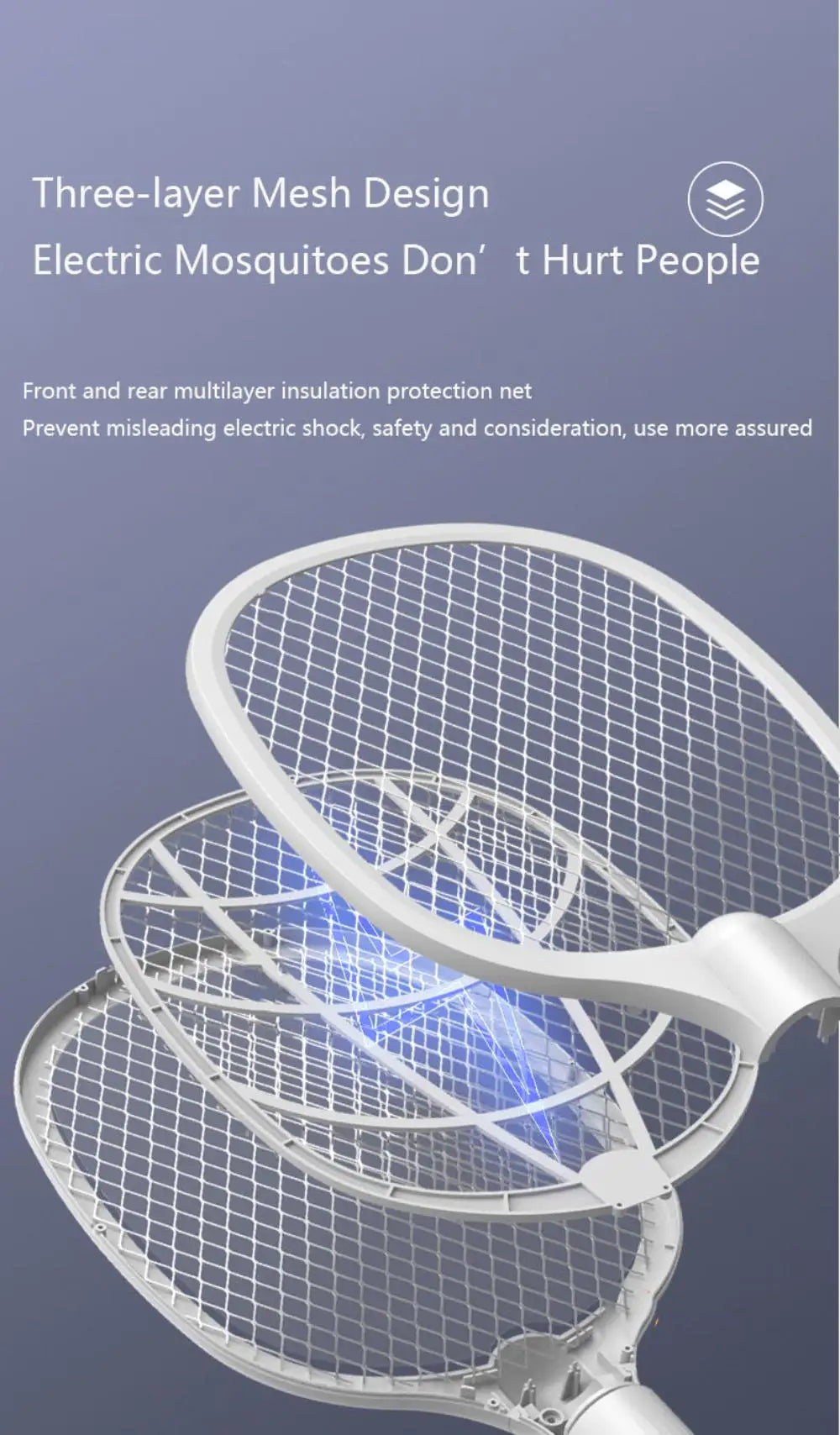 Rechargeable Electric Mosquito Swatter - Wholesalus
