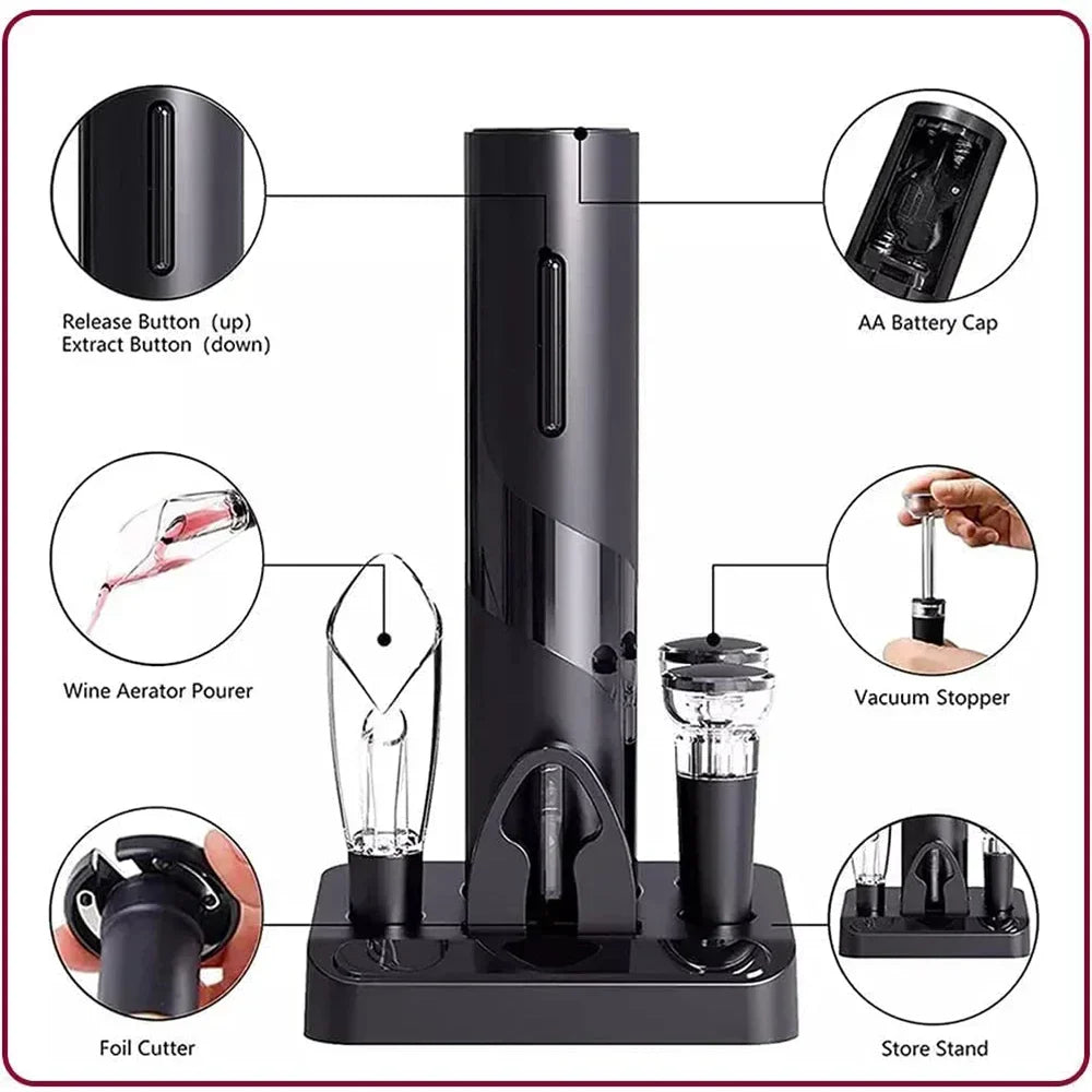 Rechargeable Electric Wine Bottle Opener - Wholesalus