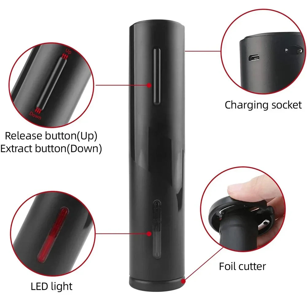 Rechargeable Electric Wine Bottle Opener - Wholesalus