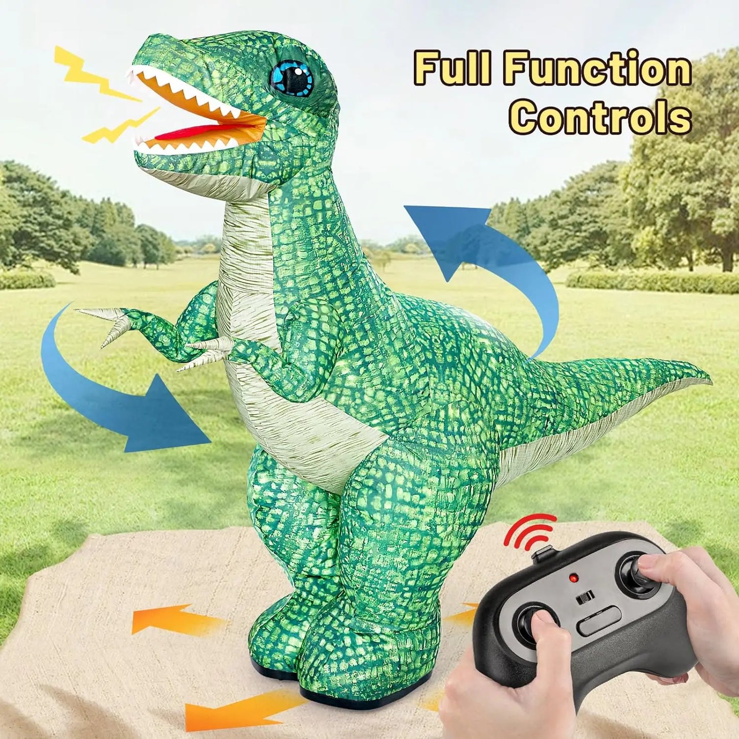 Remote Control Inflatable Dinosaur Toy - Wholesalus