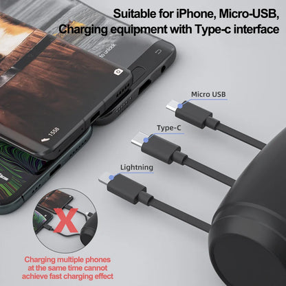 Retractable Car Backseat Fast Charging Adapter - Wholesalus