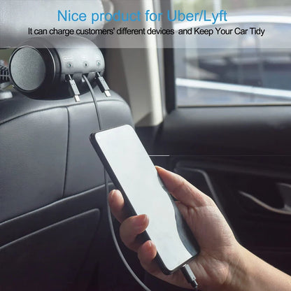 Retractable Car Backseat Fast Charging Adapter - Wholesalus