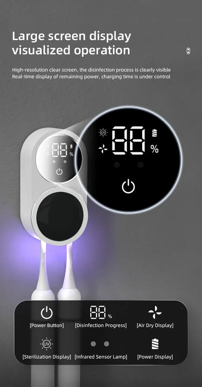 Smart Portable Toothbrush UV Sterilizer - Wholesalus