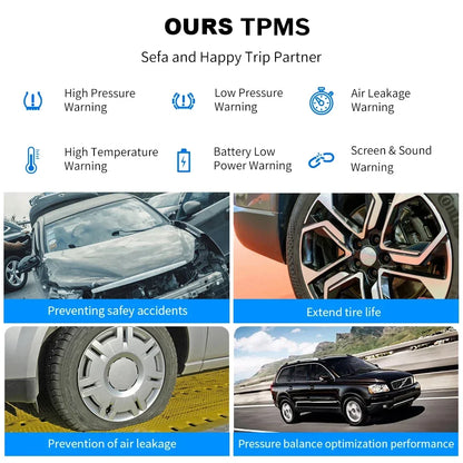 Solar Automobile Tire Pressure Monitoring Gauge - Wholesalus