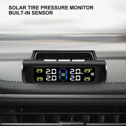 Solar Automobile Tire Pressure Monitoring Gauge - Wholesalus