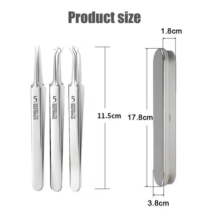 Stainless Steel Blackhead Remover Tool - 3Pcs Set - Wholesalus