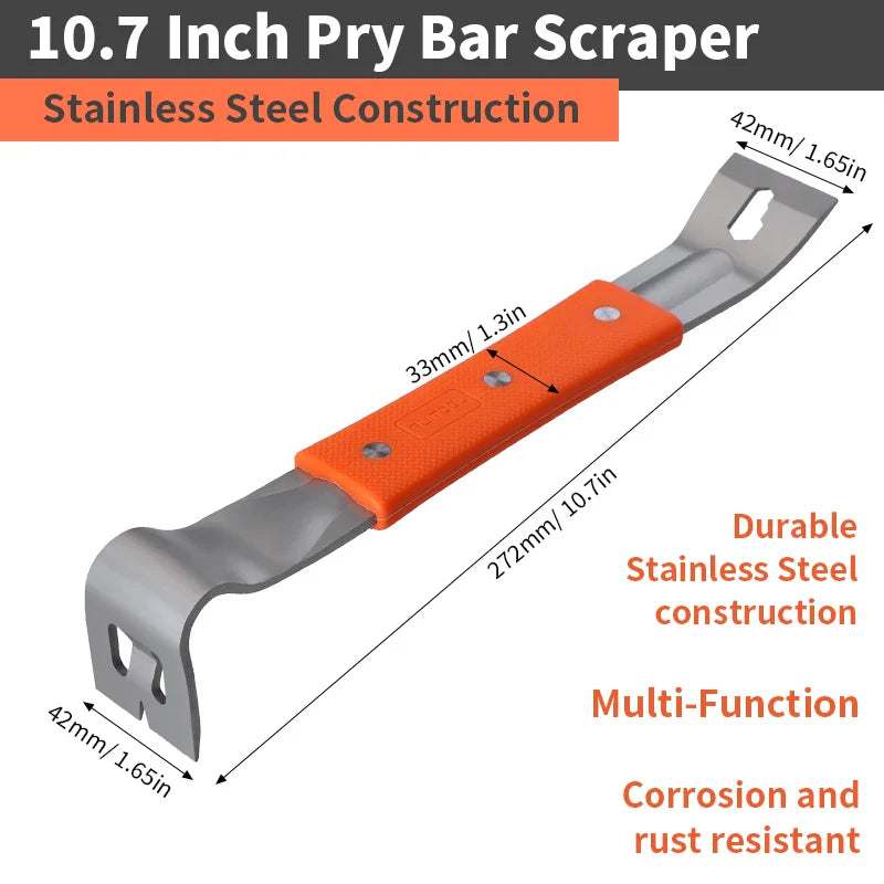 Stainless Steel Pry Bar - Wholesalus
