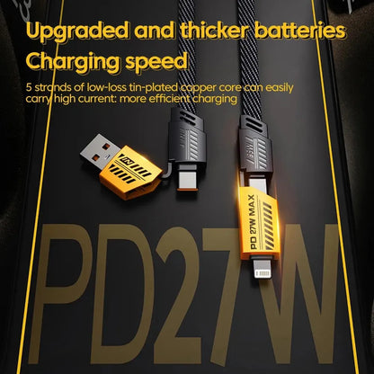 Ultra Strong 4 in 1 Fast Charge Data Cable - Wholesalus
