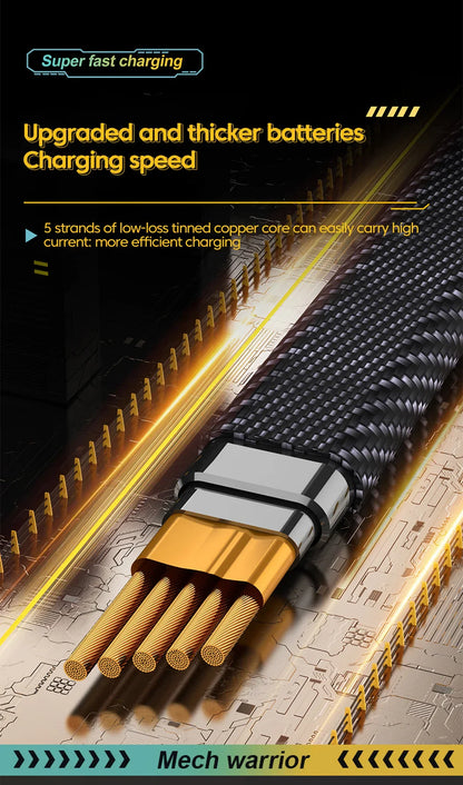 Ultra Strong 4 in 1 Fast Charge Data Cable - Wholesalus