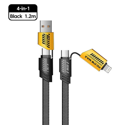 Ultra Strong 4 in 1 Fast Charge Data Cable - Wholesalus