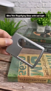 Ultra Thin Magnifying Glass with Led Light - Wholesalus