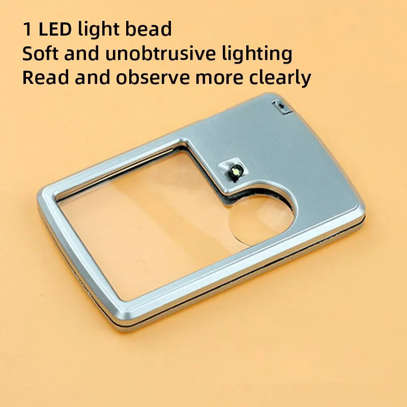 Ultra Thin Magnifying Glass with Led Light - Wholesalus