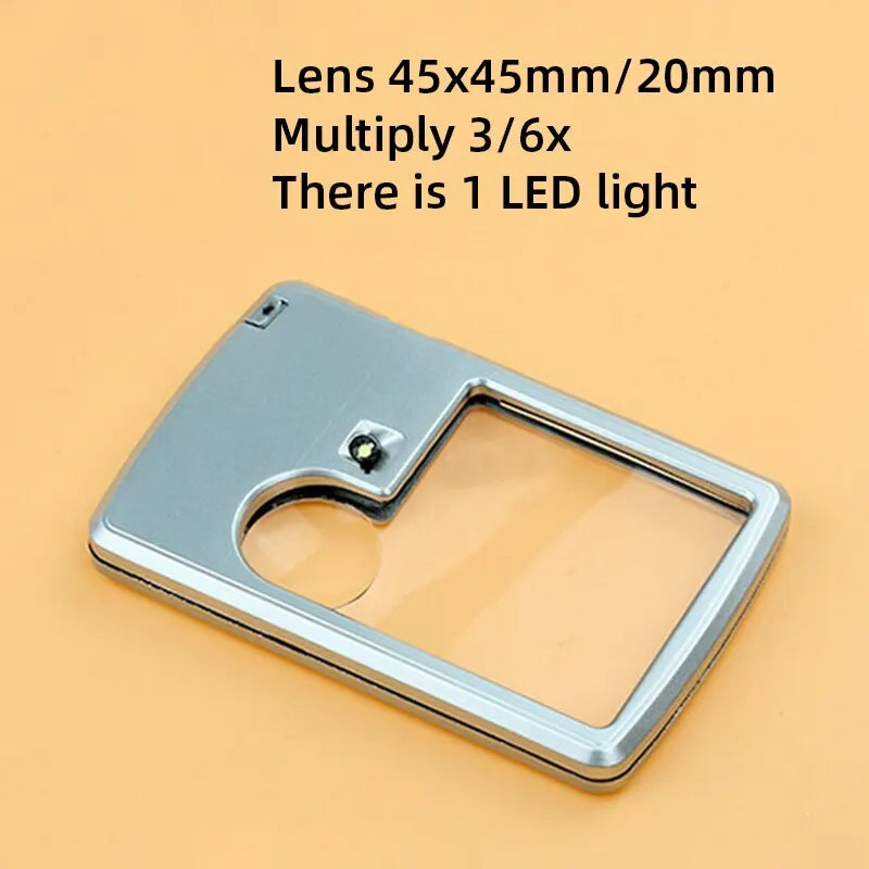 Ultra Thin Magnifying Glass with Led Light - Wholesalus
