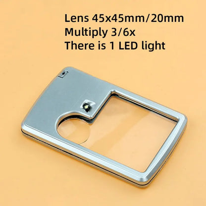 Ultra Thin Magnifying Glass with Led Light - Wholesalus