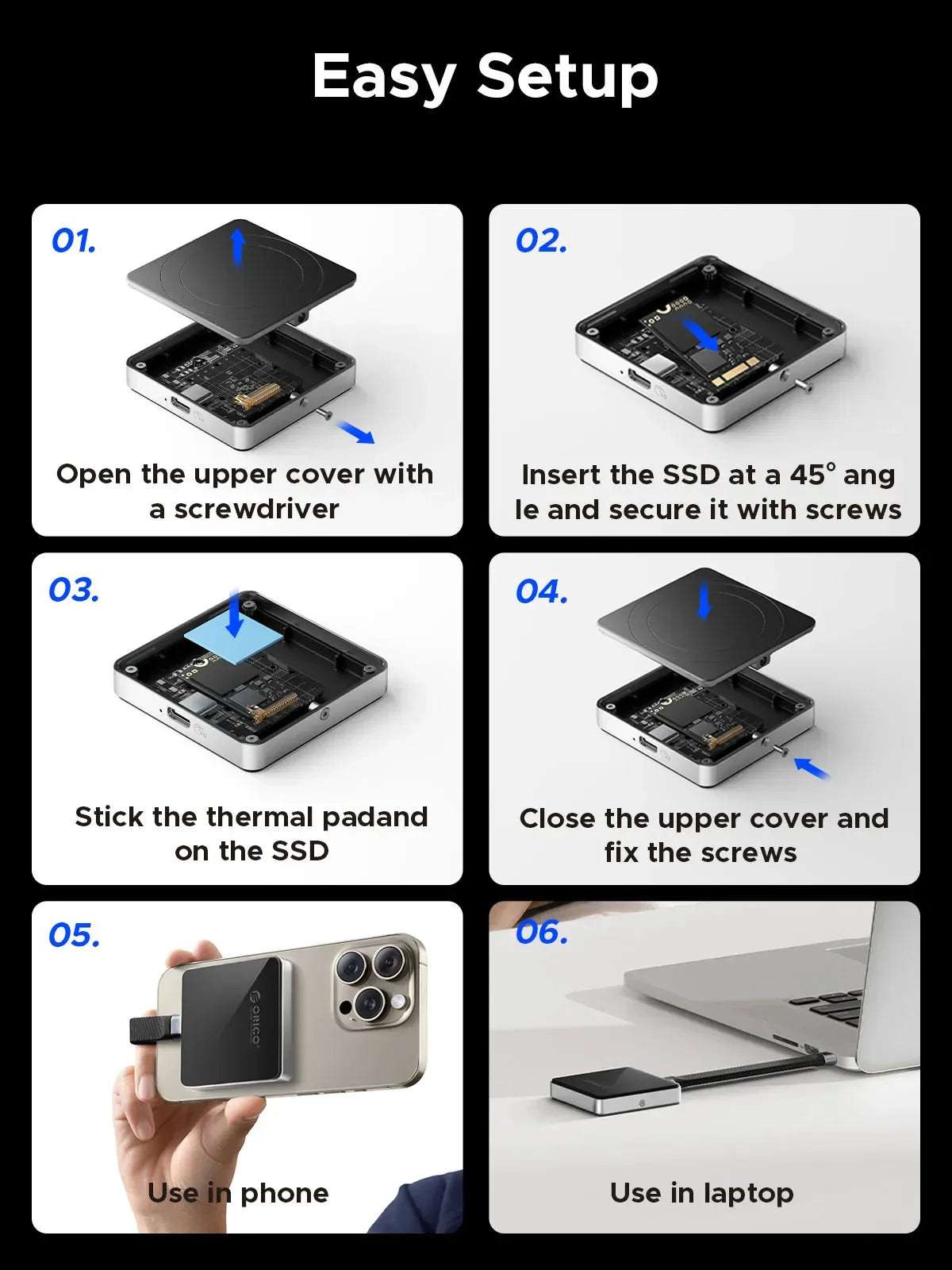 USB Type C Magnetic SSD Adapter - Wholesalus