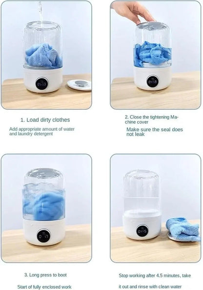Wireless Mini Washing Machine - Wholesalus