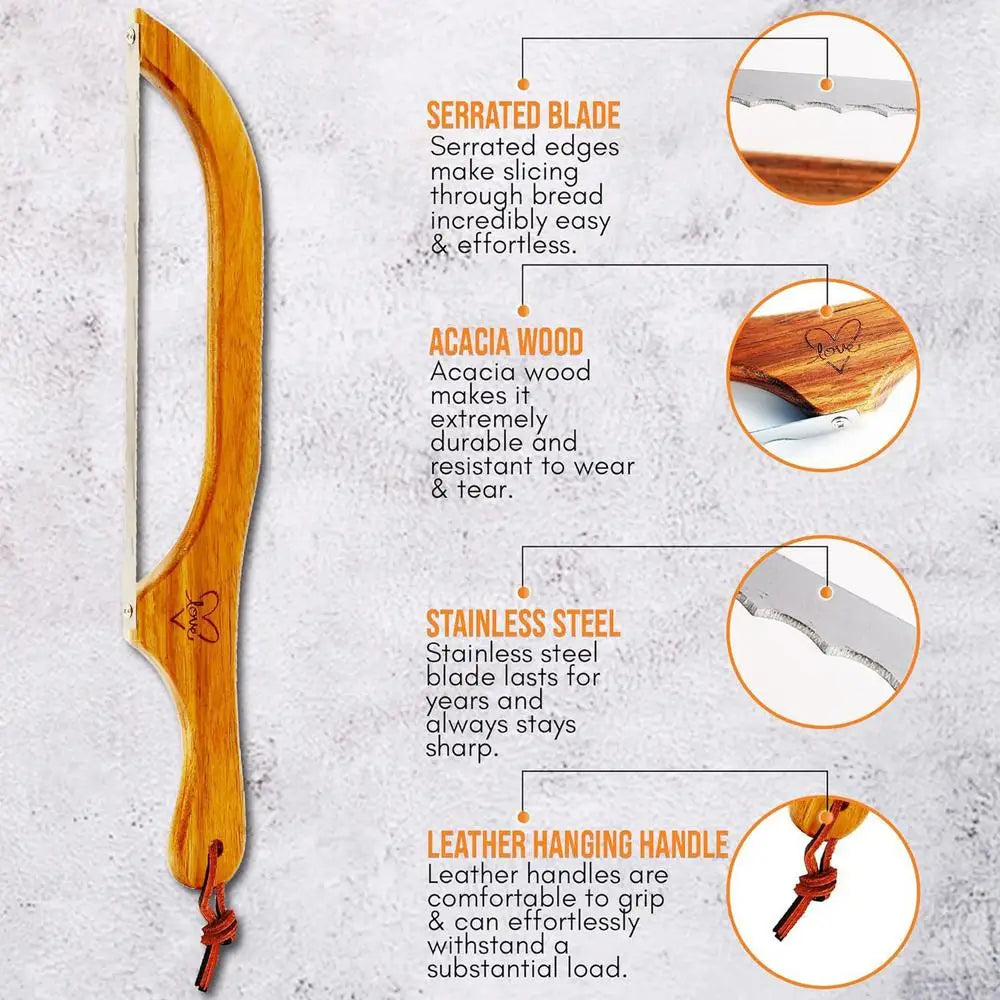 Wooden Bread Slicer - Wholesalus