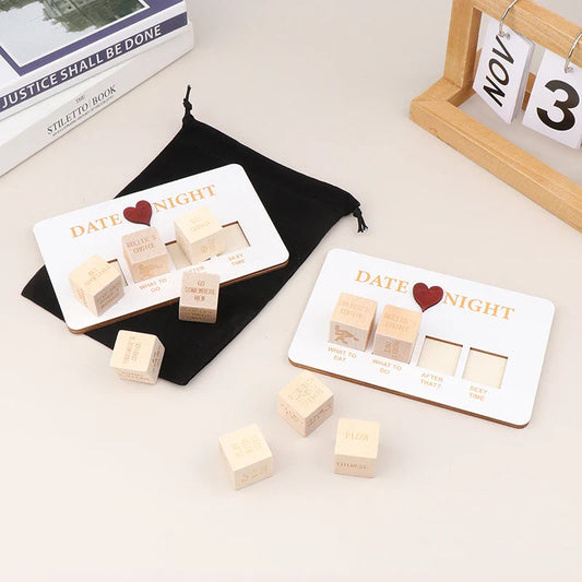 Wooden Date and Night Planner Game - Wholesalus