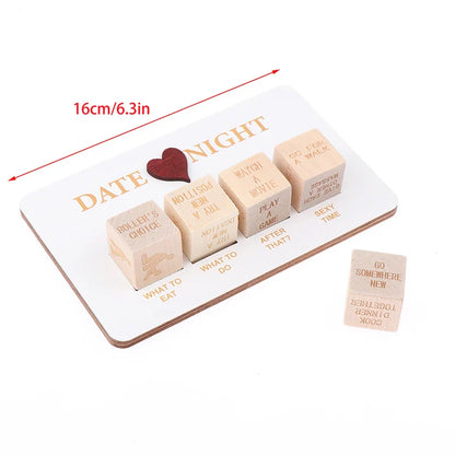 Wooden Date and Night Planner Game - Wholesalus