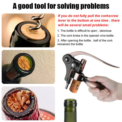 Zinc Alloy Wine Cork Opener - Wholesalus