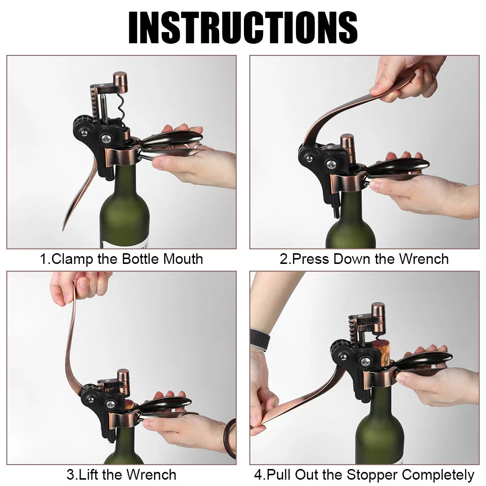 Zinc Alloy Wine Cork Opener - Wholesalus