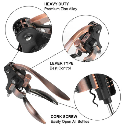 Zinc Alloy Wine Cork Opener - Wholesalus