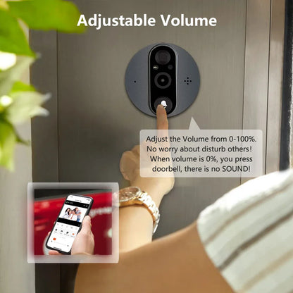 WiFi Door Bell Eye Camera - Wholesalus