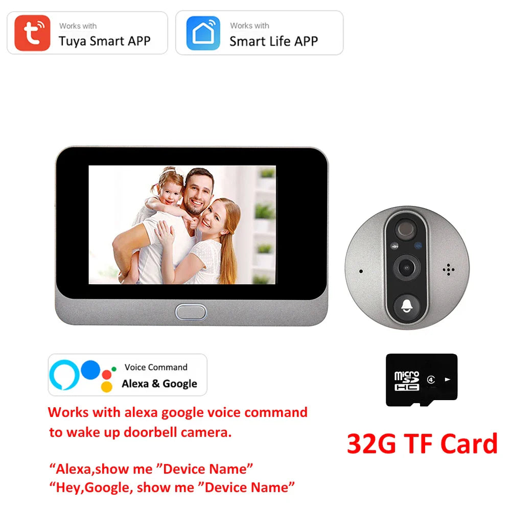 WiFi Door Bell Eye Camera - Wholesalus