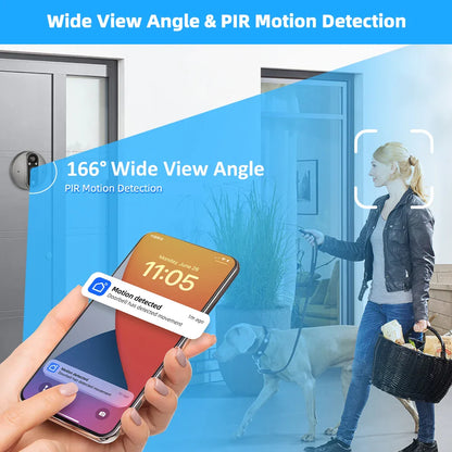 WiFi Door Bell Eye Camera - Wholesalus