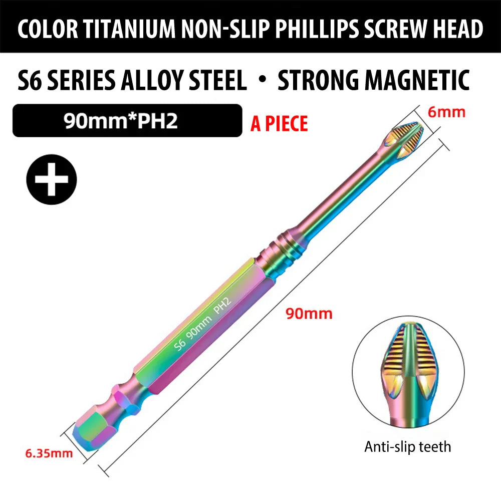 Magnetic Titanium Impact Anti-Slip Screw Head - Wholesalus