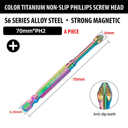Magnetic Titanium Impact Anti-Slip Screw Head - Wholesalus