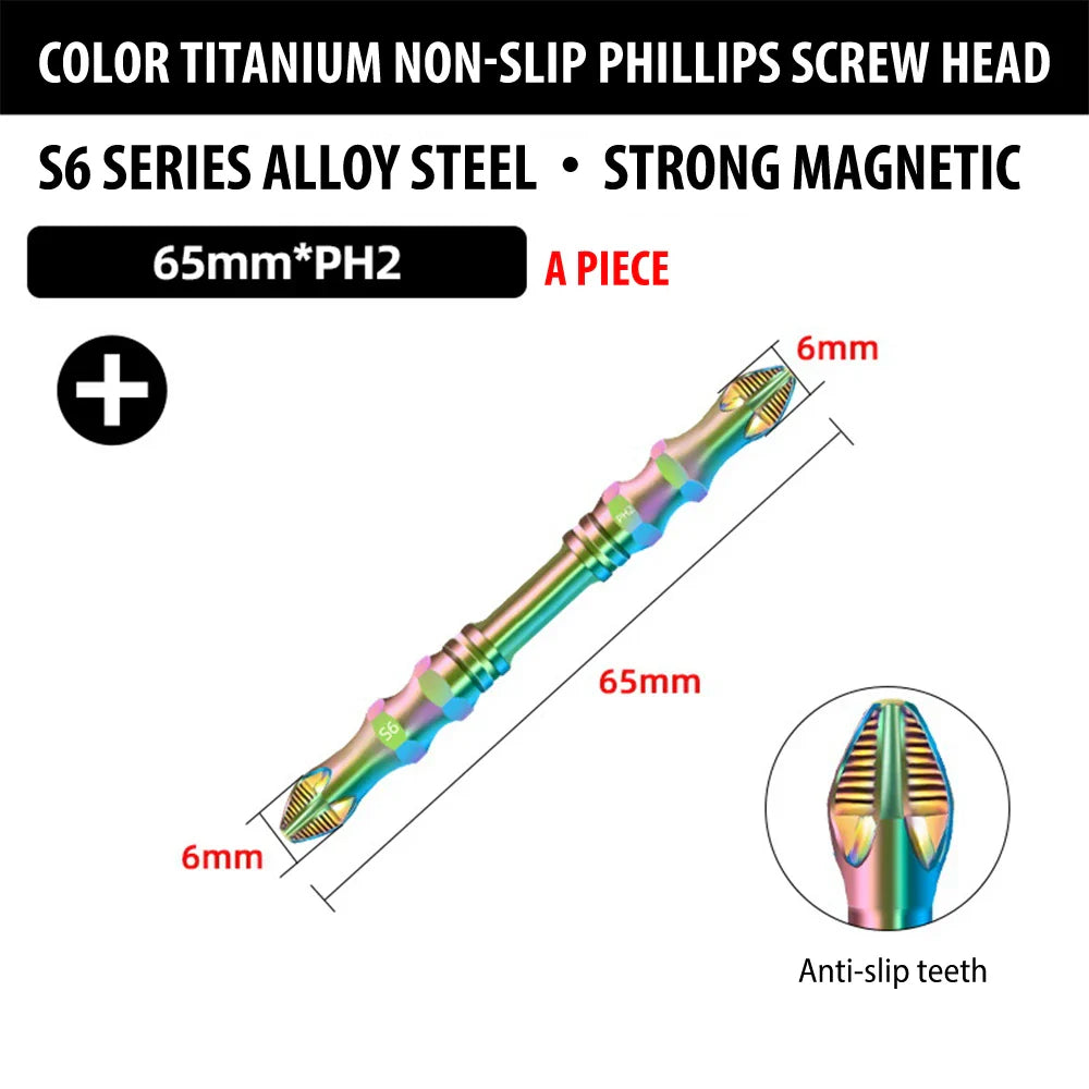 Magnetic Titanium Impact Anti-Slip Screw Head - Wholesalus