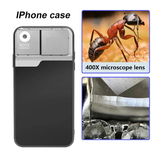 Multi-Functional 400X Microscope iPhone Case - Wholesalus