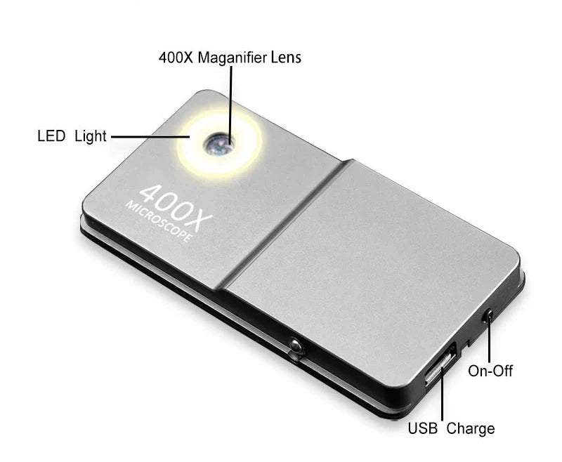 Multi-Functional 400X Microscope iPhone Case - Wholesalus