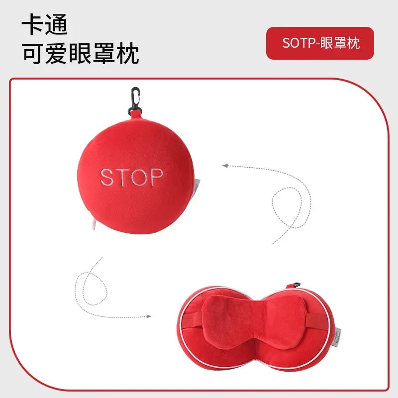 2-in-1 Travel Eye mask Pillow - Wholesalus