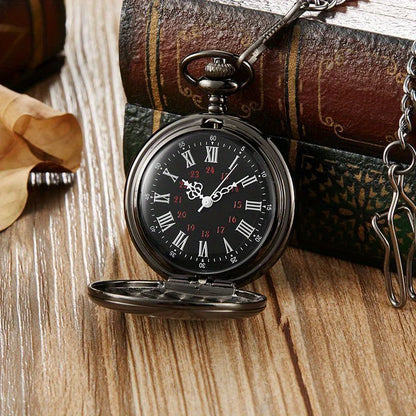 Engraved Vintage Pocket Watch - Wholesalus